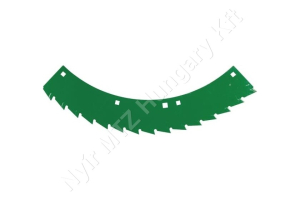 Szecskázókés 380x80x2,5 mm zöld bal Kemper