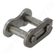 Összekötő láncszem 16B-1 egysoros (simplex) 1″ (25,4 mm) osztás 17,02 mm belső szélesség Ø15,88 mm görgő Ø8,28 mm csapszeg DIN 8187