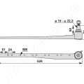Kaszafej L=525 mm John Deere_149028 Kaszafej L=525 mm John Deere_149028