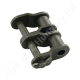 Összekötő láncszem 16B-2 kétsoros (duplex) 1″ (25,4 mm) osztás 17,02 mm belső szélesség Ø15,88 mm görgő Ø8,28 mm csapszeg DIN 8187