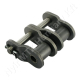Összekötő láncszem ASA 120-2 (24A-2) kétsoros (duplex) 1-1/2″ (38,1 mm) osztás 25,22 mm belső szélesség Ø22,23 mm görgő Ø11,1 mm csapszeg DIN 8188