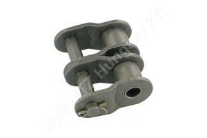 Összekötő láncszem 10B-2 kétsoros (duplex) 5/8″ (15,875 mm) osztás 3/8″ (9,65 mm) belső szélesség Ø10,16 mm görgő Ø5,08 mm csapszeg DIN 8187 Összekötő láncszem 10B-2 kétsoros (duplex) 5/8″ (15,875 mm) osztás 3/8″ (9,65 mm) belső szélesség Ø10,16 mm görgő Ø5,08 mm csapszeg DIN 8187