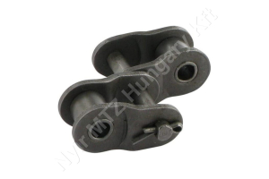Összekötő láncszem ASA 80-2 (16A-2) kétsoros (duplex) 1″ (25,4 mm) osztás 15,75 mm belső szélesség Ø15,88 mm görgő Ø7,92 mm csapszeg DIN 8188 Összekötő láncszem ASA 80-2 (16A-2) kétsoros (duplex) 1″ (25,4 mm) osztás 15,75 mm belső szélesség Ø15,88 mm görgő Ø7,92 mm csapszeg DIN 8188