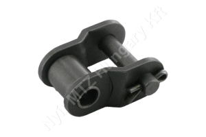 Összekötő láncszem egysoros (simplex) 1″ osztás 17,02 mm belső szélesség Ø15,88 mm görgő Ø8,28 mm csapszeg DIN 8187