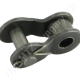 Összekötő láncszem egysoros (simplex) 1/2″ (12,7 mm) osztás 3/16″ (4,88 mm) belső szélesség Ø7,75 mm görgő Ø4,09 mm csapszeg DIN 8187