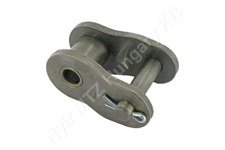 Összekötő láncszem ASA 140HE-1 egysoros (simplex) 1-3/4″ (44,45 mm) osztás 25,22 mm belső szélesség Ø25,4 mm görgő Ø12,7 mm csapszeg DIN 8188_150253