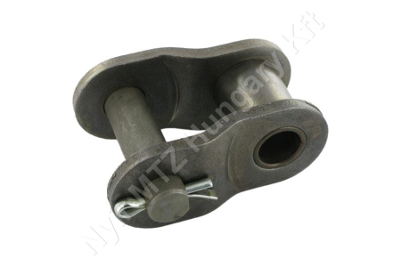 Összekötő láncszem egysoros (simplex) 2″ (50,8 mm) osztás 1-1/4″ (30,99 mm) belső szélesség Ø29,21 mm görgő Ø17,81 mm csapszeg DIN 8187_150256 Összekötő láncszem egysoros (simplex) 2″ (50,8 mm) osztás 1-1/4″ (30,99 mm) belső szélesség Ø29,21 mm görgő Ø17,81 mm csapszeg DIN 8187_150256