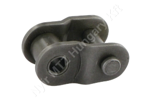 Összekötő láncszem ASA 80-1 egysoros (simplex) 1″ (25,4 mm) osztás 15,75 mm belső szélesség Ø15,88 mm görgő Ø7,92 mm csapszeg DIN 8188