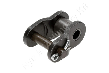 Összekötő láncszem ASA 80HE-1 egysoros (simplex) 1″ (25,4 mm) osztás 15,75 mm belső szélesség Ø15,88 mm görgő Ø7,92 mm csapszeg DIN 8188_150266