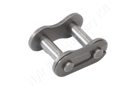 Összekötő láncszem 085 egysoros (simplex) 1/2″ (12,7 mm) osztás 6,25 mm belső szélesség Ø7,77 mm görgő Ø3,58 mm csapszeg DIN 8187_150274 Összekötő láncszem 085 egysoros (simplex) 1/2″ (12,7 mm) osztás 6,25 mm belső szélesség Ø7,77 mm görgő Ø3,58 mm csapszeg DIN 8187_150274