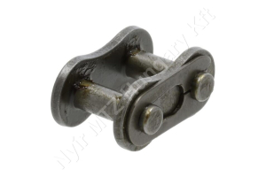 Összekötő láncszem egysoros (simplex) 1/2″ osztás 6,4 mm belső szélesség Ø8,51 mm görgő Ø4,45 mm csapszeg