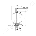 Hidroakkumulátor 0,5 liter p0=30 bar Pmax=210 bar G1/2″ hegesztett membrános_171803 Hidroakkumulátor 0,5 liter p0=30 bar Pmax=210 bar G1/2″ hegesztett membrános_171803