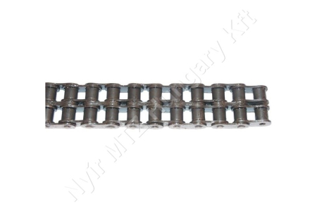 Görgőslánc 10B-2 kétsoros (duplex) 5/8″ (15,875 mm) osztás 3/8″ (9,65 mm) belső szélesség DIN 8187 folyóméter_150314