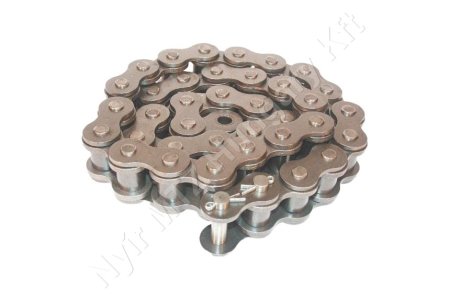Görgőslánc egysoros (simplex) 1-1/2″ (38,1 mm) osztás 1″ (25,4 mm) belső szélesség 1,44 m_150321 Görgőslánc egysoros (simplex) 1-1/2″ (38,1 mm) osztás 1″ (25,4 mm) belső szélesség 1,44 m_150321