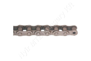 Görgőslánc 083 egysoros (simplex) 1/2″ osztás 3/16″ (4,88 mm) belső szélesség DIN 8187 folyóméter