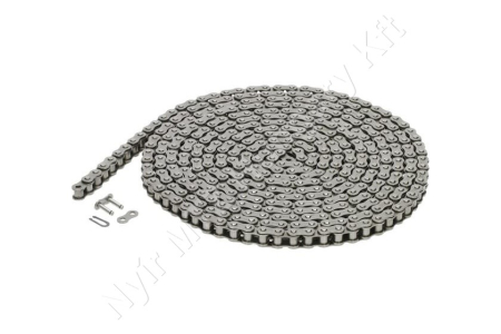 Görgőslánc 08B-1 egysoros (simplex) 1/2″ osztás 5/16″ (7,75 mm) belső szélesség DIN 8187 folyóméter_150332 Görgőslánc 08B-1 egysoros (simplex) 1/2″ osztás 5/16″ (7,75 mm) belső szélesség DIN 8187 folyóméter_150332