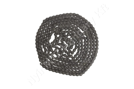 Görgőslánc 10B-1 egysoros (simplex) 5/8″ osztás 3/8″ (9,65 mm) belső szélesség DIN 8187 folyóméter_150346
