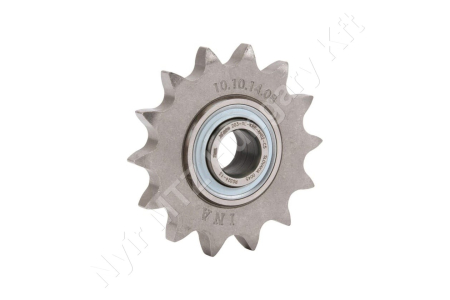 Láncfeszítő kerék 10B-1 egysoros (simplex) 5/8″-9,65 mm z=14 furat Ø16,2 mm_153193