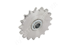 Láncfeszítő kerék 12B-1 egysoros (simplex) 3/4″-11,68 mm z=17 furat Ø16,2 mm ST52 acél