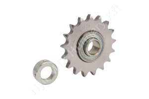 Láncfeszítő kerék 10B-1 egysoros (simplex) 5/8″-9,65 mm z=17 furat Ø20 mm reteszhorony 3 mm