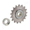 Láncfeszítő kerék 10B-1 egysoros (simplex) 5/8″-9,65 mm z=17 furat Ø20 mm reteszhorony 3 mm_153183