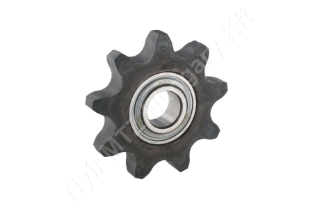Láncfeszítő kerék 20B-1 egysoros (simplex) 1 1/4″-19,56 mm z=9 furat Ø25 mm C45 acél_153203