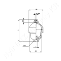 Hidroakkumulátor 0,1 liter p0=60 bar Pmax=210 bar M18 csavaros membrános_171843