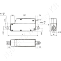 Lineáris aktuátor 24V 100 mm löket 750 N 6 mm/s IP66 LA12 2300 mm kábel Linak_161740