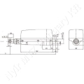 Lineáris aktuátor 24V 350 mm löket 2000 N 8,4 mm/s IP65 LA28 Linak_161752