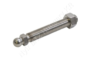 Szintezőorsó szintezőtalphoz M12 rozsdamentes acél L=125 mm