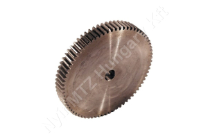 Fogaskerék agy nélkül 1-es modul z=100 furat Ø12 mm C45 acél