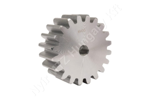 Fogaskerék aggyal 6-os modul z=20 furat Ø20 mm C45 acél