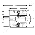 Kormánymű prioritásszelep 80 l/min 240 bar 1/2″ BSP OLSA80 Danfoss_171252