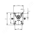 Hidraulika szivattyú 2,13 cm³/fsz M7x1 1:8 72x52 mm jobbos Casappa_169367