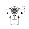 Hidraulika szivattyú 21,14 cm³/fsz M12x1,5 1:8 96,2x71,5 mm alumínium jobbos Casappa_169405