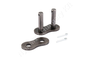 Összekötő láncszem egysoros (simplex) 1″ (25,4 mm) osztás 17,02 mm belső szélesség Ø15,88 mm görgő Ø8,28 mm csapszeg