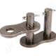 Összekötő láncszem egysoros (simplex) 1-1/2″ (38,1 mm) osztás 1″ (25,4 mm) belső szélesség Ø25,4 mm görgő Ø14,63 mm csapszeg Összekötő láncszem egysoros (simplex) 1-1/2″ (38,1 mm) osztás 1″ (25,4 mm) belső szélesség Ø25,4 mm görgő Ø14,63 mm csapszeg