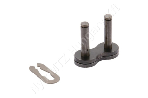 Összekötő láncszem egysoros (simplex) 20 mm osztás 16 mm belső szélesség Ø12 mm görgő Ø6 mm csapszeg