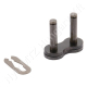Összekötő láncszem egysoros (simplex) 20 mm osztás 16 mm belső szélesség Ø12 mm görgő Ø6 mm csapszeg