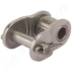 Összekötő láncszem 06B-1 egysoros (simplex) 3/8″ (9,525 mm) osztás 7/32″ (5,72 mm) belső szélesség Ø6,35 mm görgő Ø3,28 mm csapszeg DIN 8187 rozsdamentes acél