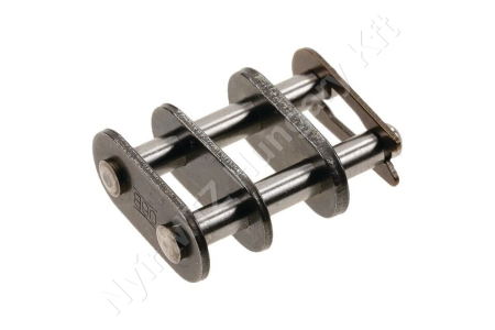 Összekötő láncszem 06B-2 kétsoros (duplex) 3/8″ (9,525 mm) osztás 7/32″ (5,72 mm) belső szélesség Ø6,35 mm görgő Ø3,28 mm csapszeg DIN 8187_150392 Összekötő láncszem 06B-2 kétsoros (duplex) 3/8″ (9,525 mm) osztás 7/32″ (5,72 mm) belső szélesség Ø6,35 mm görgő Ø3,28 mm csapszeg DIN 8187_150392