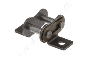 Összekötő láncszem 08B-1 egysoros (simplex) 1/2″ (12,7 mm) osztás 5/16″ (7,75 mm) belső szélesség Ø8,51 mm görgő Ø4,45 mm csapszeg DIN 8187