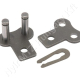 Összekötő láncszem 08B-1 egysoros (simplex) 1/2″ (12,7 mm) osztás 5/16″ (7,75 mm) belső szélesség Ø8,51 mm görgő Ø4,45 mm csapszeg DIN 8187