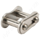 Összekötő láncszem 08B-1 egysoros (simplex) 1/2″ (12,7 mm) osztás 5/16″ (7,75 mm) belső szélesség Ø8,51 mm görgő Ø4,45 mm csapszeg DIN 8187 rozsdamentes acél