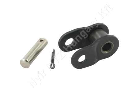 Összekötő láncszem 08B-1 egysoros (simplex) 1/2″ (12,7 mm) osztás 5/16″ (7,75 mm) belső szélesség Ø8,51 mm görgő Ø4,45 mm csapszeg DIN 8187_150409