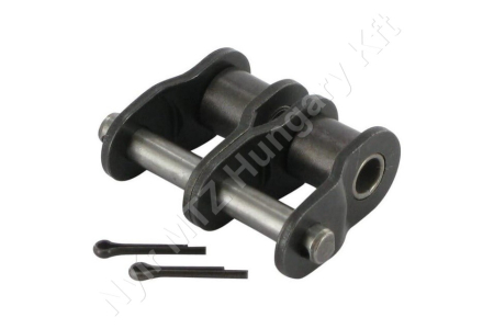 Összekötő láncszem 08B-2 kétsoros (duplex) 1/2″ (12,7 mm) osztás 5/16″ (7,75 mm) belső szélesség Ø8,51 mm görgő Ø4,45 mm csapszeg DIN 8187_150414 Összekötő láncszem 08B-2 kétsoros (duplex) 1/2″ (12,7 mm) osztás 5/16″ (7,75 mm) belső szélesség Ø8,51 mm görgő Ø4,45 mm csapszeg DIN 8187_150414