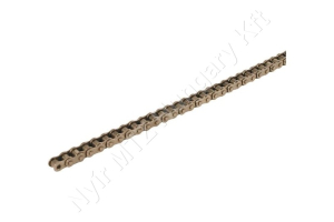 Görgőslánc 10B-1 egysoros (simplex) 5/8″ (15,875 mm) osztás 3/8″ (9,65 mm) belső szélesség DIN 8187 folyóméter