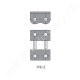 Összekötő láncszem 10B-1 egysoros (simplex) 5/8″ (15,875 mm) osztás 3/8″ (9,65 mm) belső szélesség Ø10,16 mm görgő Ø5,08 mm csapszeg DIN 8187