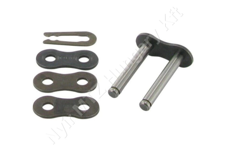 Összekötő láncszem 10B-2 kétsoros (duplex) 5/8″ (15,875 mm) osztás 3/8″ (9,65 mm) belső szélesség Ø10,16 mm görgő Ø5,08 mm csapszeg DIN 8187_150450