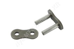 Összekötő láncszem egysoros (simplex) 1-1/2″ (38,1 mm) osztás 1″ (25,4 mm) belső szélesség Ø22,22 mm görgő Ø11,1 mm csapszeg DIN 8188